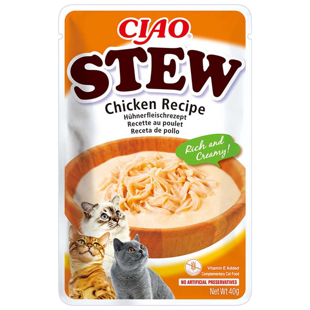Inaba Ciao Stew Przysmak dla Kota Kurczak – Potrawka 40g